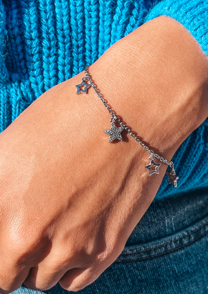 Браслет фіаніт Срібло 925° (родій) 75181