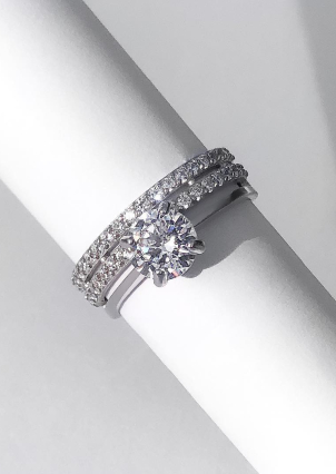 Каблучка фіаніт Срібло 925° (родій) 81523