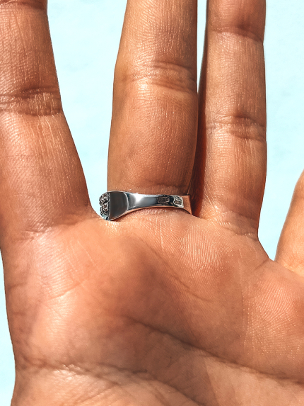 Каблучка фіаніт Срібло 925° (родій) 81523