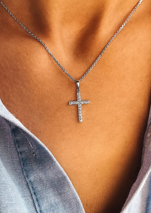 Підвіс фіаніт Срібло 925° (родій) 30035