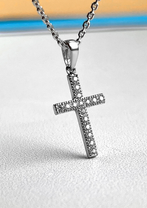 Підвіс фіаніт Срібло 925° (родій) 30035