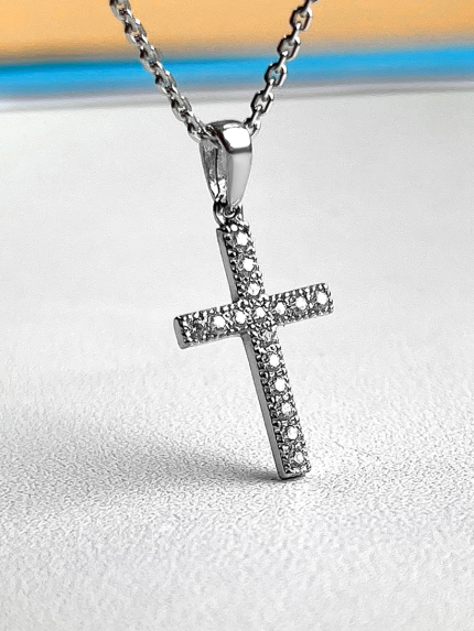 Підвіс фіаніт Срібло 925° (родій) 30035