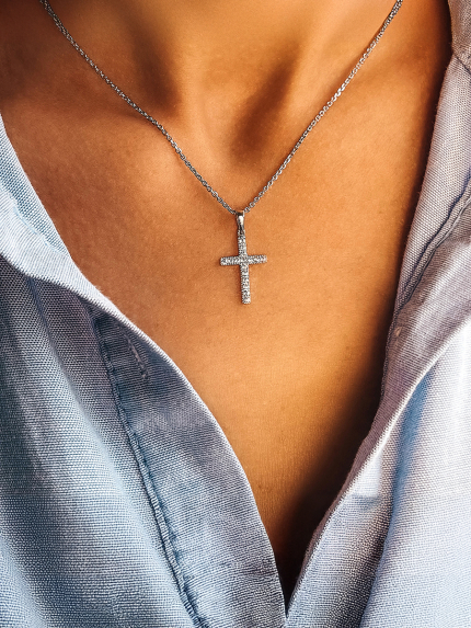 Підвіс фіаніт Срібло 925° (родій) 30035