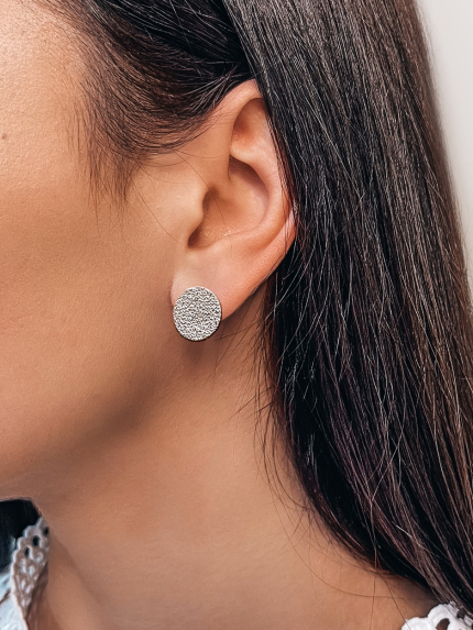 Сережки без вставок Срібло 925° (родій) 149801