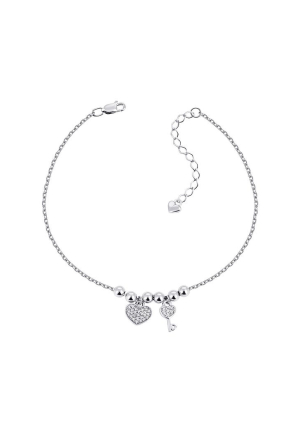 Браслет фіаніт Срібло 925° (родій) 75204