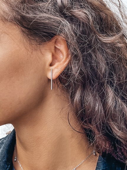 Kolczyki bez wkładek Srebro 925° (rod) 1-8222.0.2