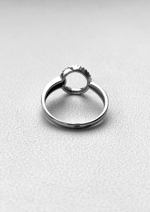 Каблучка фіаніт Срібло 925° (родій) 81666