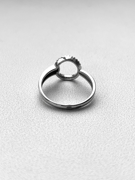 Каблучка фіаніт Срібло 925° (родій) 81666