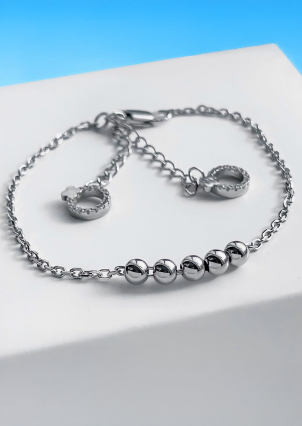 Браслет фіаніт Срібло 925° (родій) 75205-н