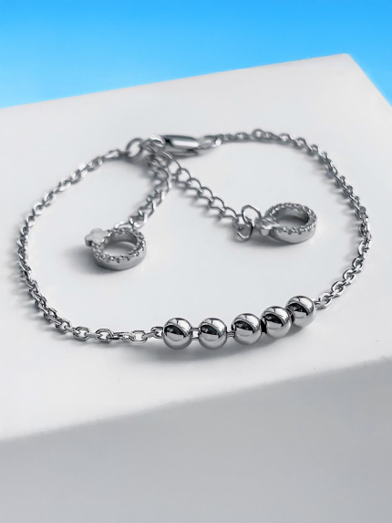 Браслет фіаніт Срібло 925° (родій) 75205-н