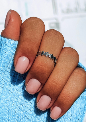 Каблучка без вставок Срібло 925° (родій) 81698