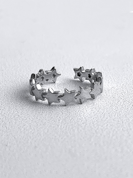 Каблучка без вставок Срібло 925° (родій) 81698