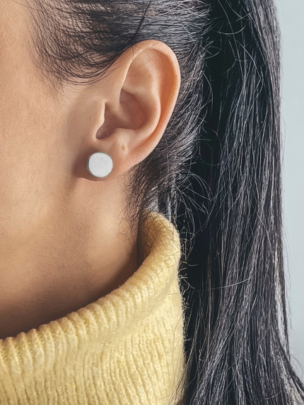 Earrings without inserts Silver 925° (rhodium) 261775