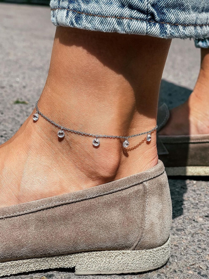 Браслет фіаніт Срібло 925° (родій) 550158н