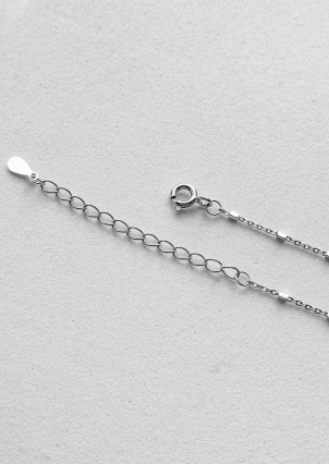 Кольє без вставок Срібло 925° (родій) 190014