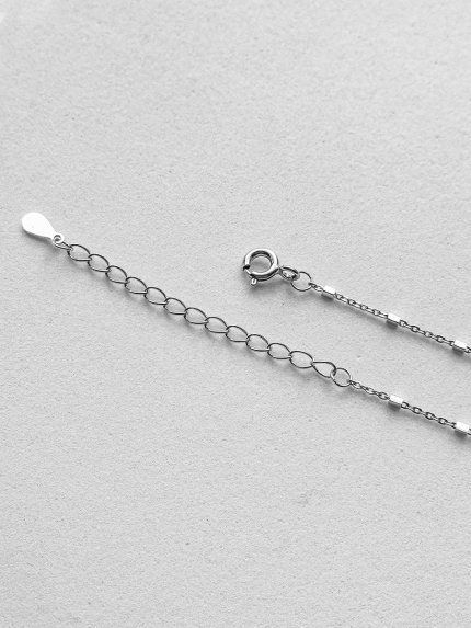 Кольє без вставок Срібло 925° (родій) 190014