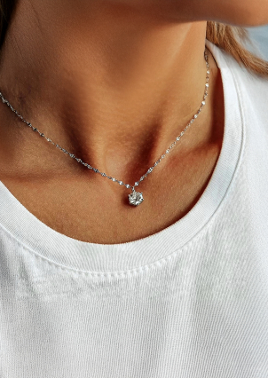 Кольє фіаніт Срібло 925° (родій) 190148