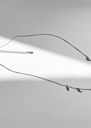 Кольє без вставок Срібло 925° (родій) 140001