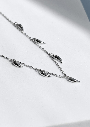 Кольє без вставок Срібло 925° (родій) 140001