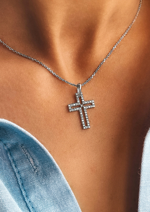 Підвіс фіаніт Срібло 925° (родій) 74493