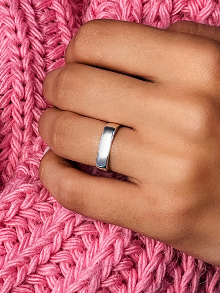 Pierścionek bez wkładek Srebro 925° (rod) 81685