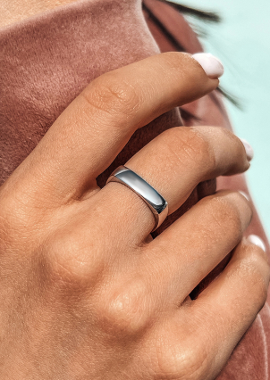 Ring without inserts Silver 925° (rhodium) 81685