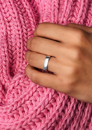 Ring without inserts Silver 925° (rhodium) 81685