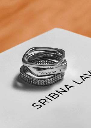 Ring without inserts Silver 925° (rhodium) 81685