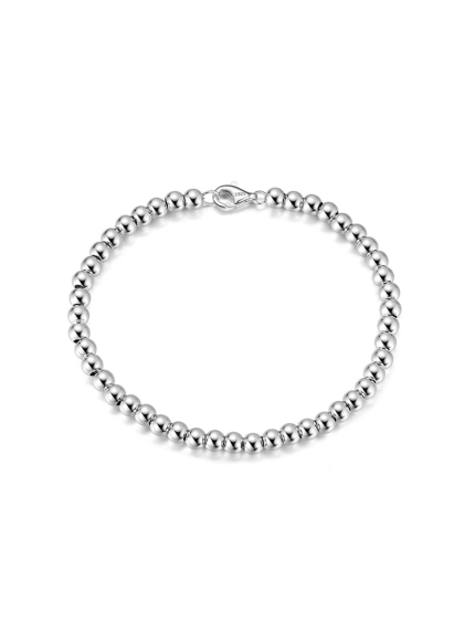 Браслет без вставок Срібло 925° (родій) sb103p65