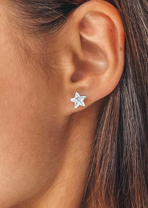 Сережки фіаніт Срібло 925° (родій) se0210