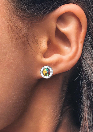 Сережки Swarovski​ Zirconia Срібло 925° (родій) 22315