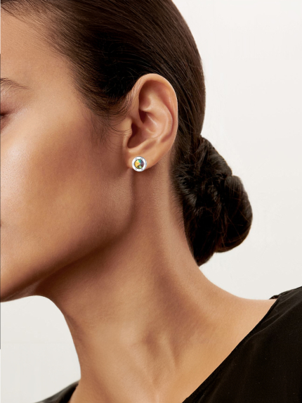 Kolczyki Swarovski Cyrkonia Srebro 925° (rod) 22315