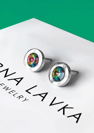 Сережки Swarovski​ Zirconia Срібло 925° (родій) 22315