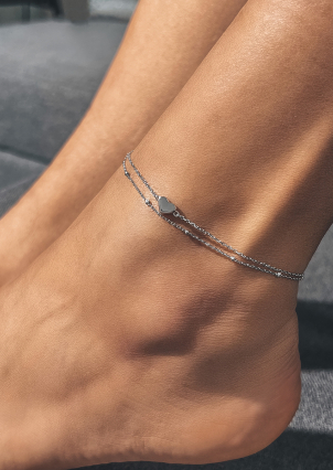 Браслет без вставок Срібло 925° (родій) sa17p