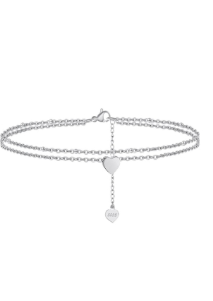 Браслет без вставок Срібло 925° (родій) sa17p