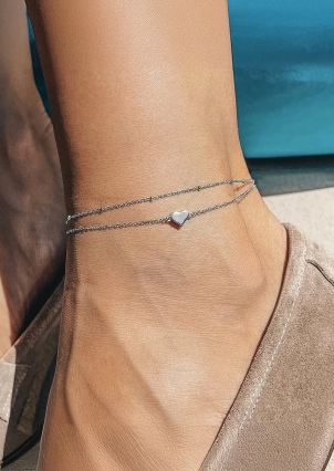 Браслет без вставок Срібло 925° (родій) sa17p