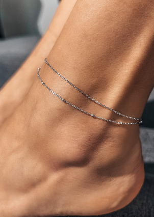 Браслет без вставок Срібло 925° (родій) sa14p