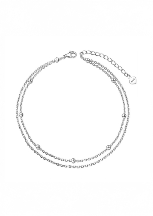 Браслет без вставок Срібло 925° (родій) sa14p