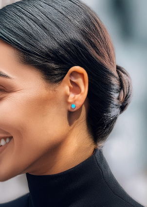 Сережки опал Срібло 925° (родій) с2опг/1550