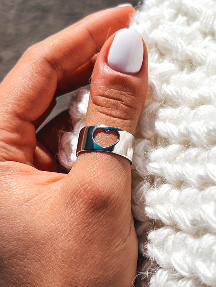 Каблучка без вставок Срібло 925° (родій) 81686