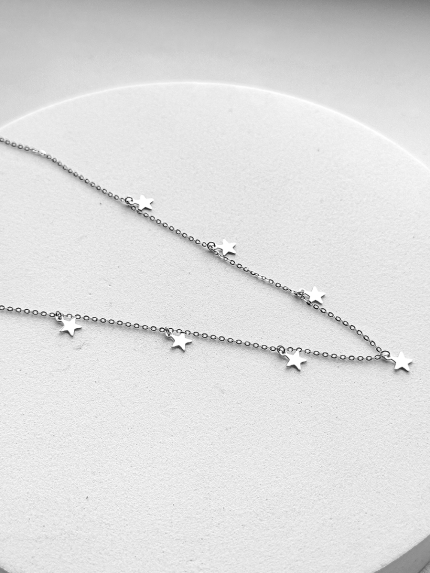 Necklace without inserts Silver 925° (rhodium) GZN100P385