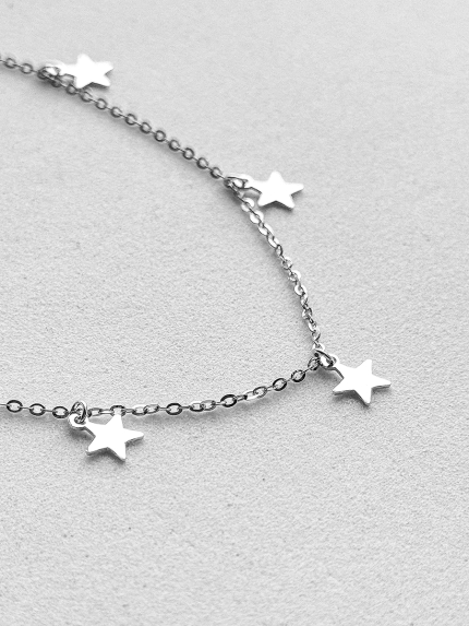 Necklace without inserts Silver 925° (rhodium) GZN100P385