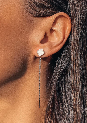 Сережки емаль Срібло 925° (родій) 261778 б