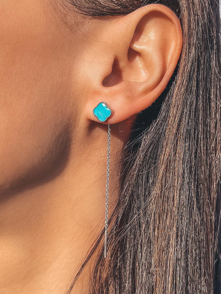 Kolczyki emaliowane Srebro 925° (rod) 261778