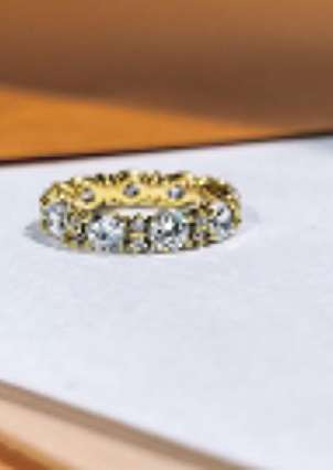 Каблучка фіаніт Золото 585° 1136