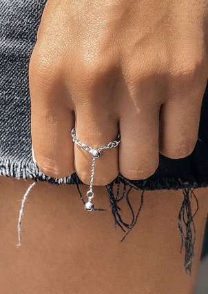 Ring without inserts Silver 925° (rhodium) 956854