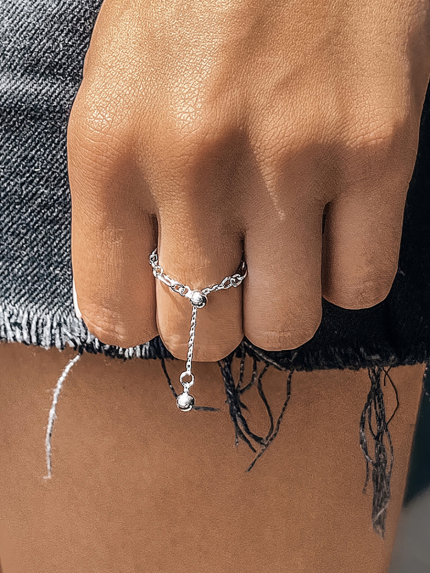 Ring without inserts Silver 925° (rhodium) 956854