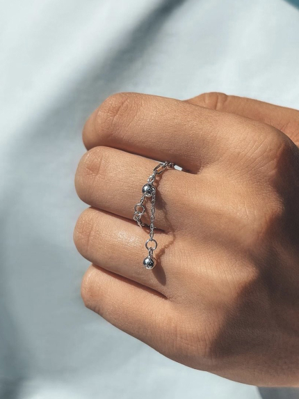 Ring without inserts Silver 925° (rhodium) 956854