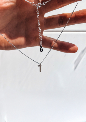 Кольє без вставок Срібло 925° (родій) WSN020