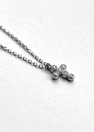 Кольє фіаніт Срібло 925° (родій) WSN026